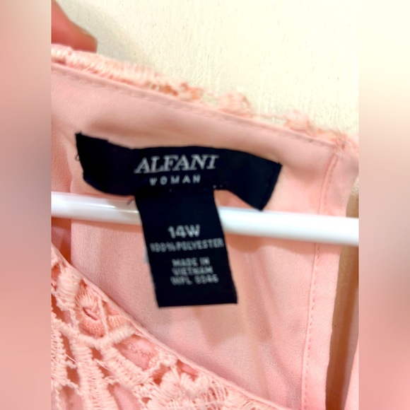 Alfani , Size 14W, Pink blouse - Picture 5 of 12